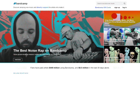 Visit Bandcamp audio host