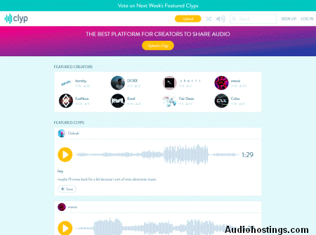 Visit Clyp.it audio host