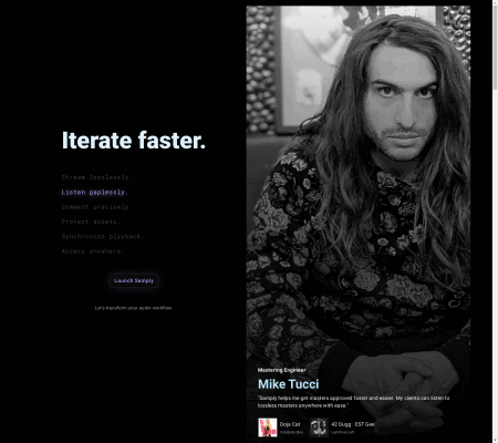 Visit Samply.app audio host