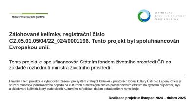 Spolufinancování projektu EU